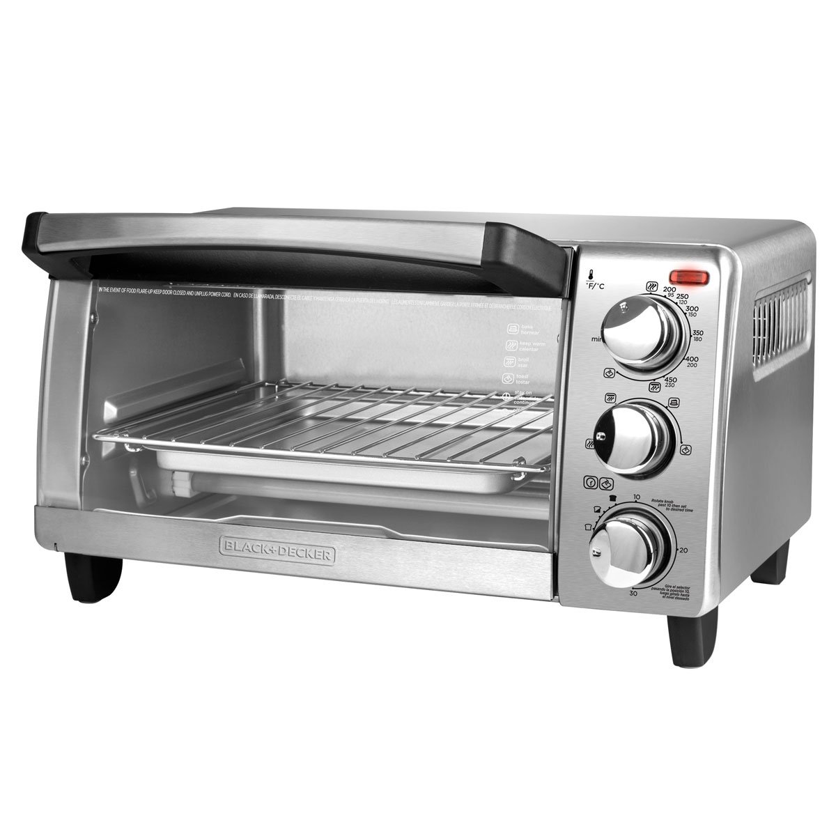 HORNO TOSTADOR 4 REBANADAS 3TO1760SSLA BLACK AND DECKER | SEARS.COM.MX ...