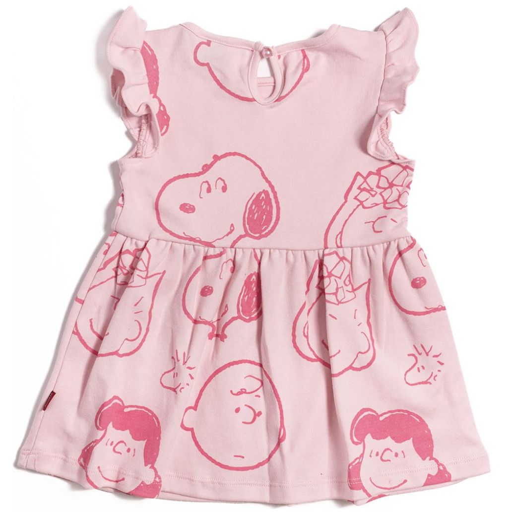 Vestido para Bebé Manga Corta Caras Snoopy image number 1